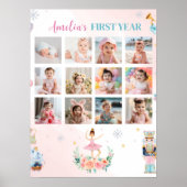 くるみ割り誕生日12フォトマイルストーンポスター ポスター (正面)