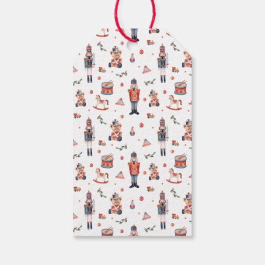 くるみ割り赤ちゃんシャワーメッセージカード ギフトタグ (裏面)