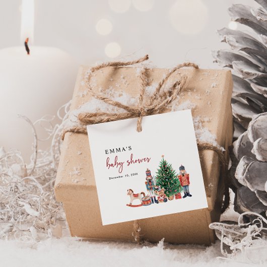 くるみ割り赤ちゃんシャワー フェイバータグ