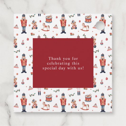 くるみ割り赤ちゃんシャワー フェイバータグ (裏面)