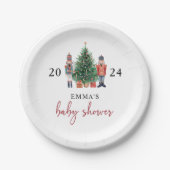 くるみ割り赤ちゃんシャワー ペーパープレート (正面)