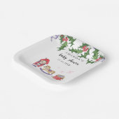 くるみ割り赤ちゃんシャワー ペーパープレート (傾斜あり)