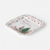 くるみ割り赤ちゃんシャワー ペーパープレート (傾斜あり)