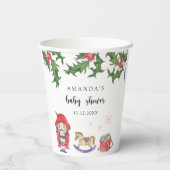 くるみ割り赤ちゃんシャワー 紙コップ (裏面)