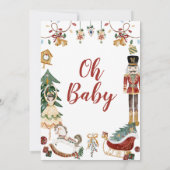 くるみ割り赤ちゃんベビーシャワー 招待状 (裏面)