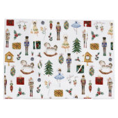 くるみ割り赤金ゴールドバレリーナ誕生日パーティー ラージペーパーバッグ (裏面)