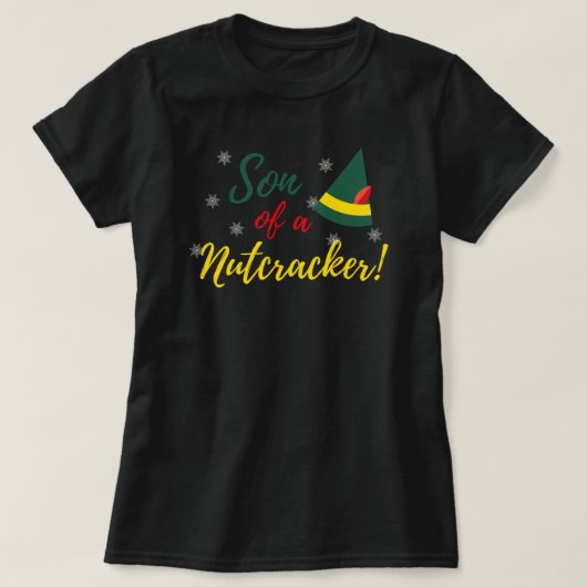 くるみ割り野郎の息子！クリスマス Tシャツ (デザイン正面)
