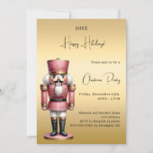 くるみ割り金ゴールドクリスマスパーティー 招待状 (正面)