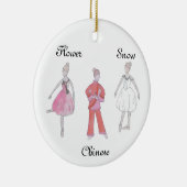 くるみ割り雪中国の/花形記念オーナメント セラミックオーナメント (右)