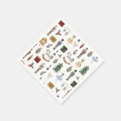 くるみ割り青金ゴールドバレリーナ子供の誕生日パーティー スタンダードカクテルナプキン (角)