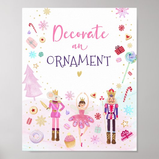 くるみ割り飾の地オーナメント ポスター (正面)