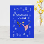 くるみ割り魔法クリスマスカード カード (黄色い花)