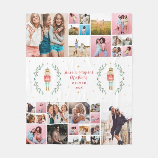 くるみ割り29写真のクリモダンスミニマル フリースブランケット (正面)