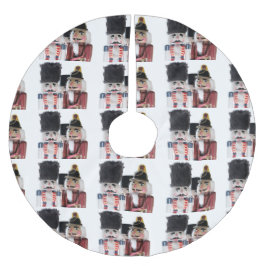 くるみ割り3個 ブラッシュドポリエステルツリースカート