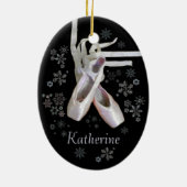 「くるみ割り」のクリスマスの飾り セラミックオーナメント (裏面)