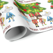 くるみ割り、クララ、マウスキングバレエクリスマス ラッピングペーパー (ロールコーナー)