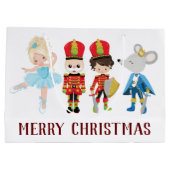 くるみ割り、クララ、マウスキング、クリスマス ラージペーパーバッグ (裏面)