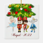 くるみ割り、クララ、兵隊、ネズミの王 セラミックオーナメント (裏面)