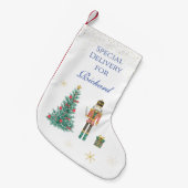 くるみ割り スモールクリスマスストッキング (正面 (吊り時))