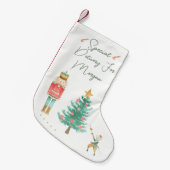 くるみ割り、ツリー、マウスキングクリスマスストッキング スモールクリスマスストッキング (正面 (吊り時))