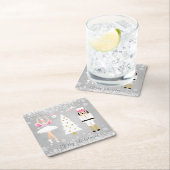 くるみ割り、バレリーナ、クリスマスツリー スクエアペーパーコースター (インサイチュ)