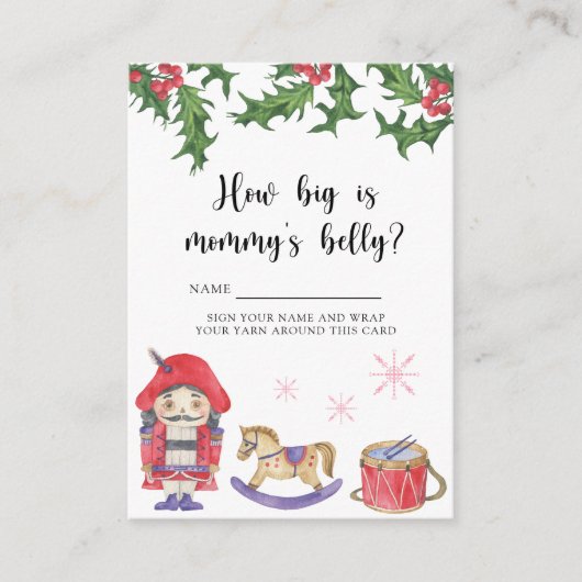 くるみ割り – ママの腹の大きさ エンクロージャーカード (正面)