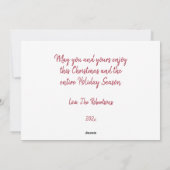 「くるみ割り」ヴィンテージクリスマスカード シーズンカード (裏面)