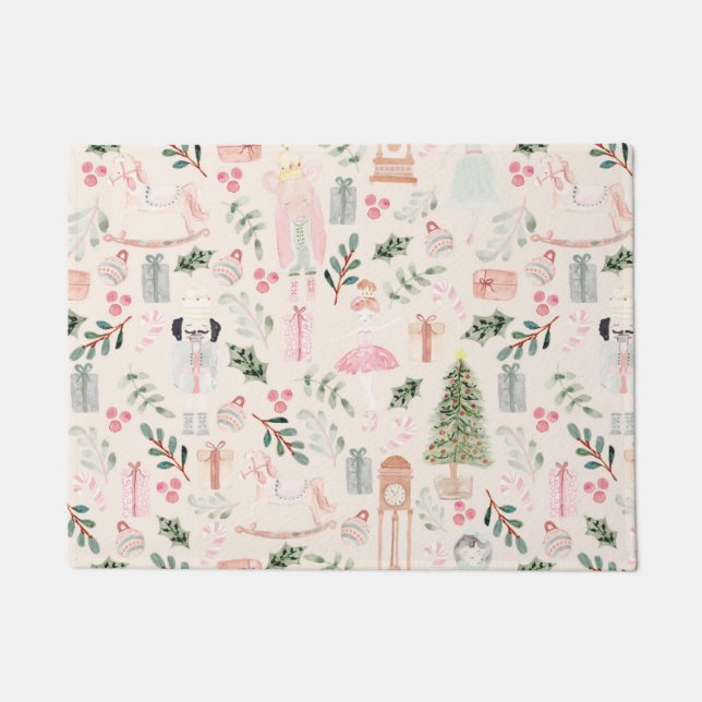 くるみ割り |休日 ドアマット (正面)