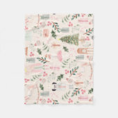 くるみ割り |休日 フリースブランケット (正面)