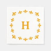 くるみ割り(紋章の)フラ・ダ・リモノグラム座標 スタンダードカクテルナプキン (正面)