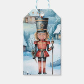 くるみ割り「顔を交換」クリスマス ギフトタグ (正面)