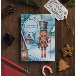 くるみ割り「顔を交換」クリスマス ポストカード