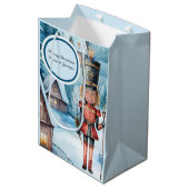 くるみ割り「顔を交換」クリスマス ミディアムペーパーバッグ (正面アングル)