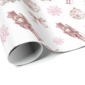 くるみ名門私立校風の割りクリスマスラッピング紙 ラッピングペーパー (ロールコーナー)