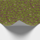 くるみ素朴パターン金ゴールド ラッピングペーパー (角)