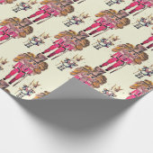 くるみ芸術的割王室のり兵士は ラッピングペーパー (角)