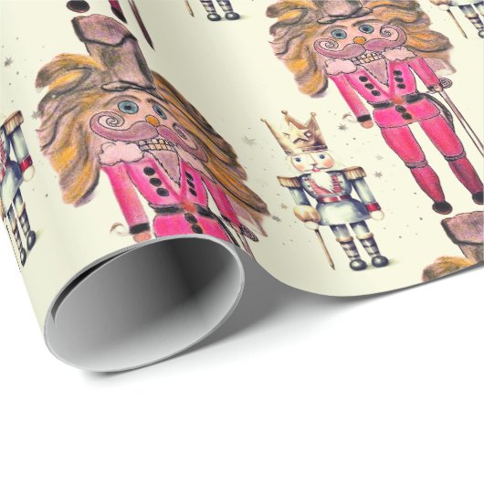 くるみ芸術的割王室のり兵士は ラッピングペーパー (ロールコーナー)