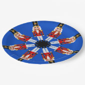 くるみ赤と白割りプレート ペーパープレート (アングル)