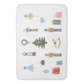 くるみ魅力的割りカーホリデークリスマス バスマット (正面縦)