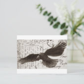 くろがらのはがきの背景 ポストカード (スタンド正面)