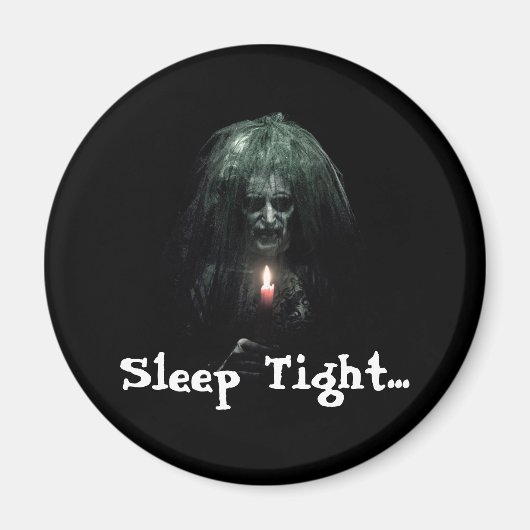 ぐっすり寝て…怖い老婦人 マグネット (正面)