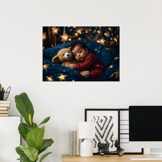 ぐっすり眠る | ポスター (ホームオフィス)