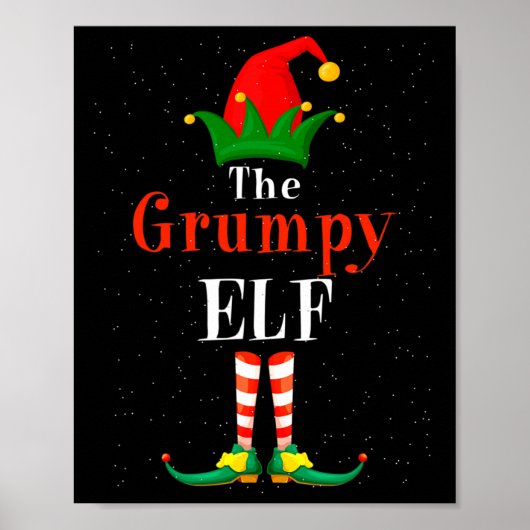 ぐっすり眠れる グランピーエルフ パジャマ クリスマス 家族おそろい ポスター (正面)