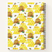 ぐつぐつホッチキス | ハチを救おうパターン ノートブック (裏面)