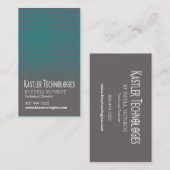 ぐらつかせた正方形のハイテクな技術コンピュータ 名刺 (正面/裏面)