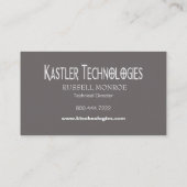 ぐらつかせた正方形のハイテクな技術コンピュータ 名刺 (裏面)