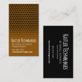 ぐらつかせた正方形のハイテクな技術コンピュータ 名刺 (正面/裏面)