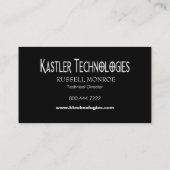 ぐらつかせた正方形のハイテクな技術コンピュータ 名刺 (裏面)