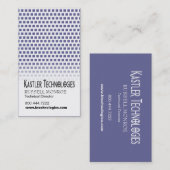 ぐらつかせた正方形のハイテクな技術コンピュータ 名刺 (正面/裏面)