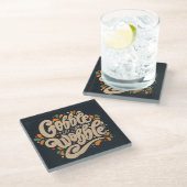 ぐらつかせるまでゴブルする ガラスコースター (アングル)